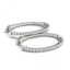 3.65 CTW Diamond VS/SI Certified 40 Mm Hoop Earrings