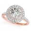1.5 CTW Certified VS/SI Diamond Solitaire Halo Ring 14K