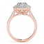 1.5 CTW Certified VS/SI Diamond Solitaire Halo Ring 14K - 2