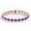 29 CTW Amethyst & VS/SI Diamond Tennis Micro Pave Halo - 2