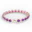 29 CTW Amethyst & VS/SI Diamond Tennis Micro Pave Halo - 3