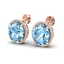 25 CTW Sky Blue Topaz & Micro VS/SI Diamond Halo