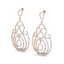 3.50 CTW Micro Pave Designer VS/SI Diamond Earrings 14K