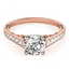 1.1 CTW Certified VS/SI Diamond Solitaire Ring 14K Rose