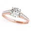 1.1 CTW Certified VS/SI Diamond Solitaire Ring 14K Rose - 2