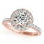 1.25 CTW Certified VS/SI Diamond Solitaire Halo Ring