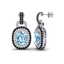 5 CTW Sky Blue Topaz With Black & Micro VS/SI Diamond - 2