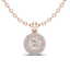 0.60 CTW Micro Pave VS/SI Diamond Designer Necklace 14K