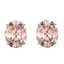 5.50 CTW Morganite Designer Inspired Solitaire Stud