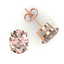 5.50 CTW Morganite Designer Inspired Solitaire Stud - 2