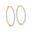 3.33 CTW Diamond VS/SI Certified 44 Mm Hoop Earrings - 2