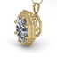 1 CTW VS/SI Oval Cut Diamond Solitaire Necklace 14K