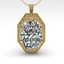 1 CTW VS/SI Oval Cut Diamond Solitaire Necklace 14K - 2