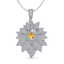 3 CTW Yellow Sapphire & Micro Pave VS/SI Diamond - 2