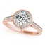 0.75 CTW Certified VS/SI Diamond Solitaire Halo Ring