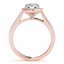 0.75 CTW Certified VS/SI Diamond Solitaire Halo Ring - 2