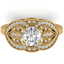 1.5 CTW Certified VS/SI Diamond Art Deco Micro Ring 18K