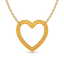 3.50 CTW Yellow Sapphire Heart Halo Designer Necklace