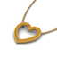 3.50 CTW Yellow Sapphire Heart Halo Designer Necklace - 2