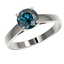 1.50 CTW Certified Intense Blue SI Diamond Solitaire - 2