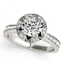 1.5 CTW Certified VS/SI Diamond Solitaire Halo Ring 14K - 2