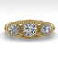 1.00 CTW VS/SI Diamond Art Deco Ring 14K Yellow Gold