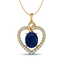 4 CTW Sapphire & VS/SI Diamond Designer Inspired Heart