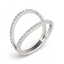 0.33 CTW Certified VS/SI Diamond Fashion Ring 14K White - 3