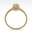 1.0 CTW VS/SI Oval Cut Diamond Art Deco Ring 14K Yellow - 3