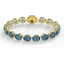 79 CTW London Blue Topaz & Micro VS/SI Diamond Halo - 2