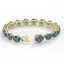 79 CTW London Blue Topaz & Micro VS/SI Diamond Halo - 3