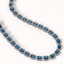 56.69 CTW London Topaz & Diamond Halo Necklace 10K