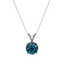 1.04 CTW Certified Intense Blue SI Diamond Solitaire - 3