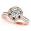 1.5 CTW Certified VS/SI Diamond Solitaire Halo Ring 14K - 2