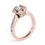 1.5 CTW Certified VS/SI Diamond Solitaire Halo Ring 14K - 3