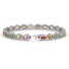 10.04 CTW Multi Color Sapphire & Diamond Halo Bracelet - 2