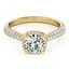1.5 CTW Certified VS/SI Diamond Solitaire Halo Ring 14K