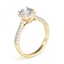 1.5 CTW Certified VS/SI Diamond Solitaire Halo Ring 14K - 3