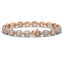 13.25 CTW Oval Diamond Designer Bracelet 18K Rose Gold - 2