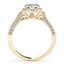 1.5 CTW Certified VS/SI Diamond Solitaire Halo Ring 14K - 2