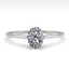 1.0 CTW VS/SI Oval Cut Diamond Art Deco Ring 14K White