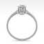 1.0 CTW VS/SI Oval Cut Diamond Art Deco Ring 14K White - 3