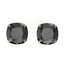 12 CTW Cushion Cut Black VS/SI Diamond Designer Stud