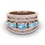 2.25 CTW Sky Blue Topaz & Micro Pave VS/SI Diamond