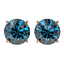 3.15 CTW Certified Intense Blue SI Diamond Solitaire