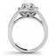 1.3 CTW Certified VS/SI Diamond Solitaire Halo Ring 14K - 2