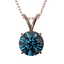 1.04 CTW Certified Intense Blue SI Diamond Solitaire