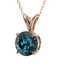 1.04 CTW Certified Intense Blue SI Diamond Solitaire - 2