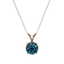 1.04 CTW Certified Intense Blue SI Diamond Solitaire - 3