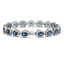 16.59 CTW London Topaz & Diamond Halo Bracelet 10K - 2